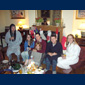 Click to enlarge Christmas 2008 with the Carys in Canada: Arthur (10-243), Harriet (10-244), Sam (10-241) and his wife Jess, Tom (10-242) and his wife Sarah