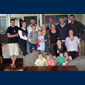 Some of South Island Elworthys... Back row: James Elworthy (10-323), Jules Taylor, George Elworthy (10-321), Andrew Bowmar, Mark Elworthy (10-32) and Matt Strang. Middle row: Henry Bowmar (10-3411), Caroline Bowmar (10-3412), Felicia Bowmar (10-341), Sue Elworthy, Megan Greer and Polly Elworthy (10-322) (with Ned Strang (10-3222) on the way). Front row: Louis Elworthy (10-3211), Nico Elworthy (10-3212), Gus Strang (10-3221) and Milly Elworthy (10-3231)